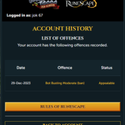 TheDang || No Email Set |239 levels| 35% off one minor offence | 95 Strength, 1 def, 40 attack | Pure | Bounty hunter | Z483 1